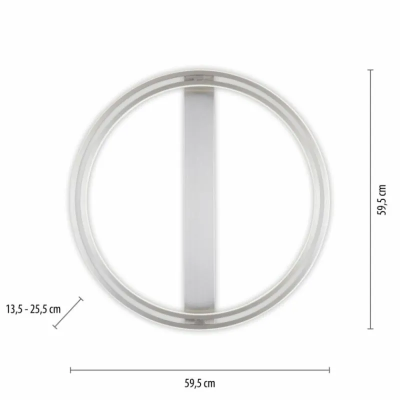 Paul Neuhaus Q-Serie Plafonnier Paul Neuhaus Q-BELUGA LED Argenté, 1 lumière, Télécommandes