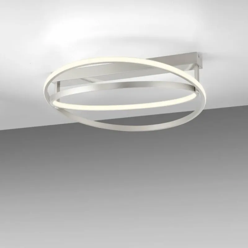 Paul Neuhaus Q-Serie Plafonnier Paul Neuhaus Q-BELUGA LED Argenté, 1 lumière, Télécommandes