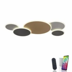 Paul Neuhaus Q-Serie Plafonnier Paul Neuhaus Q-PIATO LED Blanc, 1 lumière, Télécommandes