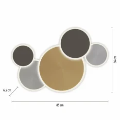 Paul Neuhaus Q-Serie Plafonnier Paul Neuhaus Q-PIATO LED Blanc, 1 lumière, Télécommandes