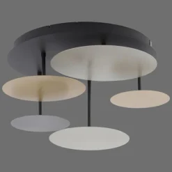 Paul Neuhaus Q-Serie Plafonnier Paul Neuhaus Q-PIATO LED Blanc, 1 lumière, Télécommandes