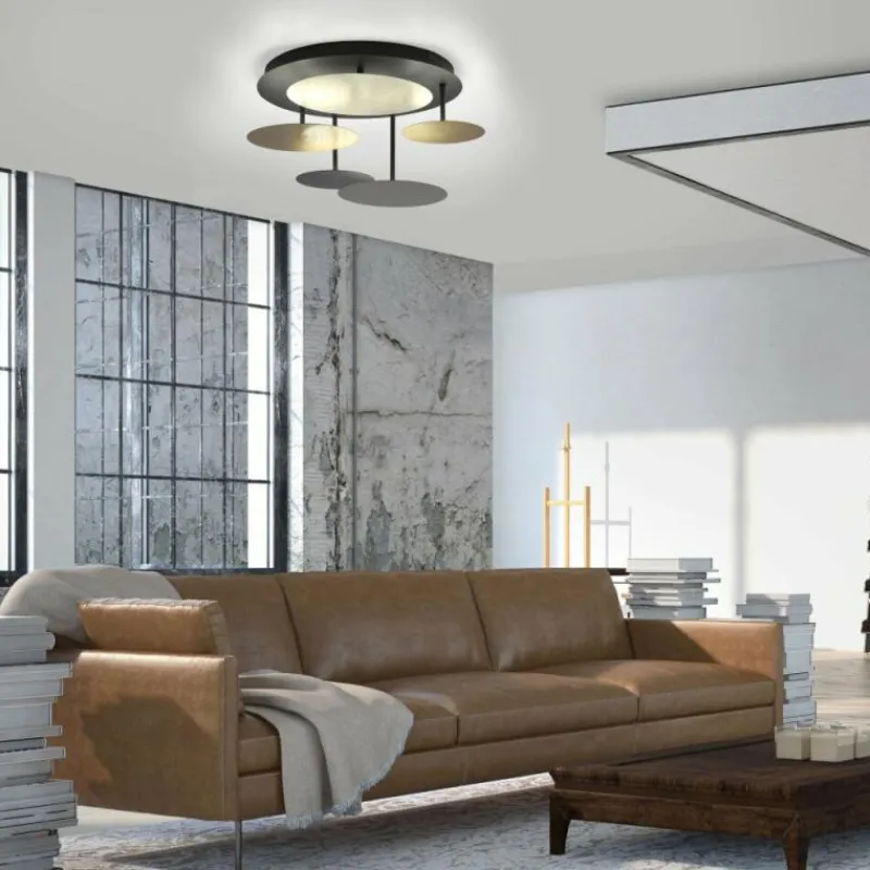 Paul Neuhaus Q-Serie Plafonnier Paul Neuhaus Q-PIATO LED Blanc, 1 lumière, Télécommandes