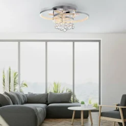 Luminaires Paul Neuhaus Plafonnier Paul Neuhaus ROTAZO LED Argenté, 1 lumière