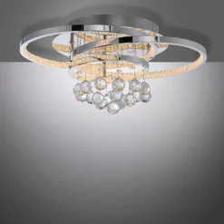 Luminaires Paul Neuhaus Plafonnier Paul Neuhaus ROTAZO LED Argenté, 1 lumière