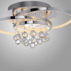 Luminaires Paul Neuhaus Plafonnier Paul Neuhaus ROTAZO LED Argenté, 1 lumière