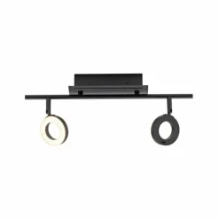 Luminaires Paul Neuhaus Plafonnier Paul Neuhaus SILEDA Anthracite, 2 lumières* Éclairage Led