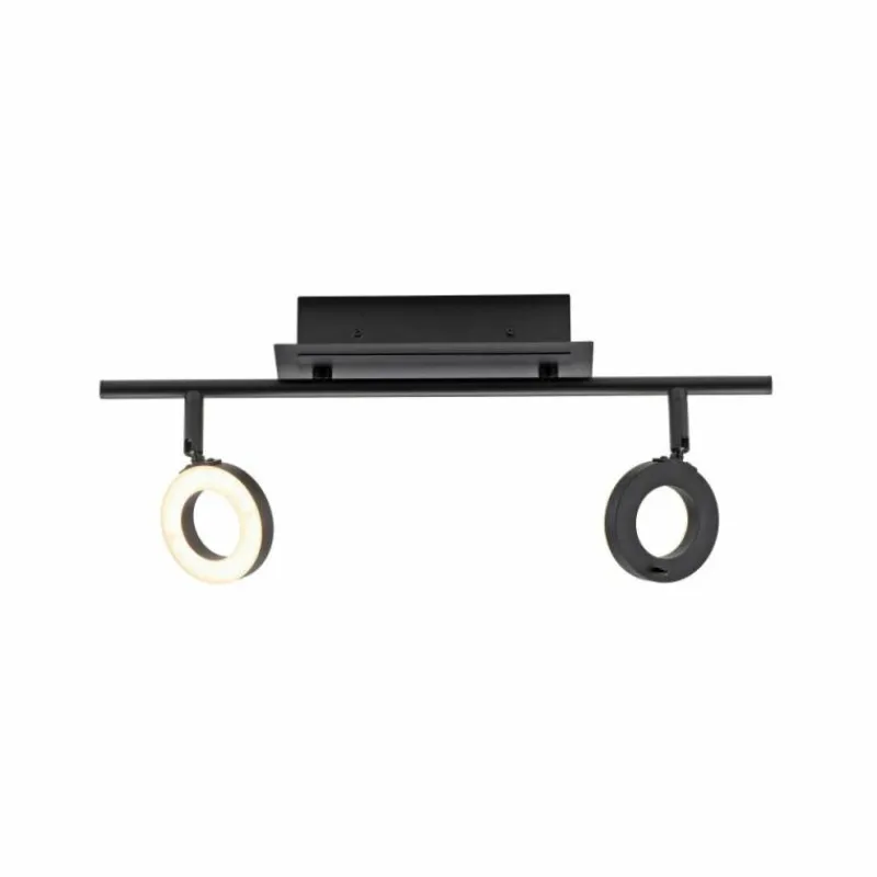 Luminaires Paul Neuhaus Plafonnier Paul Neuhaus SILEDA Anthracite, 2 lumières* Éclairage Led