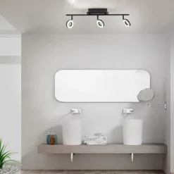 Luminaires Paul Neuhaus Plafonnier Paul Neuhaus SILEDA Anthracite, 3 lumières* Spots Et Projecteurs