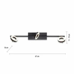 Luminaires Paul Neuhaus Plafonnier Paul Neuhaus SILEDA Anthracite, 3 lumières* Spots Et Projecteurs