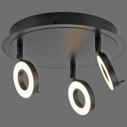 Luminaires Paul Neuhaus Plafonnier Paul Neuhaus SILEDA Anthracite, 3 lumières* Spots Et Projecteurs