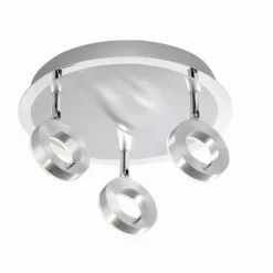 Luminaires Paul Neuhaus Plafonnier Paul Neuhaus SILEDA Aluminium, 3 lumières* Éclairage Led