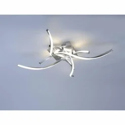 Luminaires Paul Neuhaus Plafonnier Paul Neuhaus Wellington LED Aluminium, 4 lumières* Éclairage Led