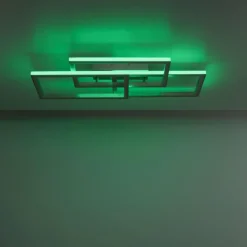 Luminaires Paul Neuhaus Plafonnier Paul-Neuhaus HELIX LED Aluminium, 6 lumières, Télécommandes* Éclairage Led