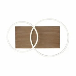 Lampes En Bois-Luminaires Paul Neuhaus Plafonnier Paul-Neuhaus PALMA LED Écru, Acier brossé, 2 lumières, Télécommandes