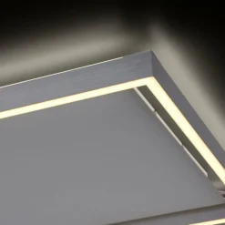 Paul Neuhaus Q-Serie Plafonnier Paul-Neuhaus Q-KAAN LED Acier brossé, 2 lumières, Télécommandes