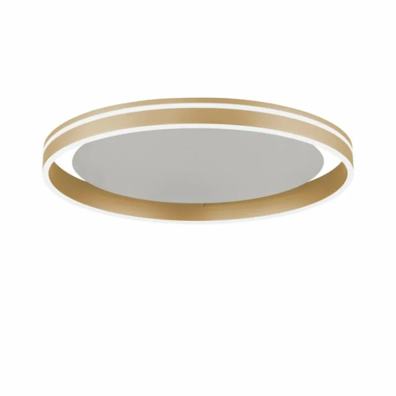 Paul Neuhaus Q-Serie Plafonnier Paul-Neuhaus Q-VITO LED Laiton, 1 lumière, Télécommandes