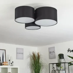 Lampes En Tissu-hofstein Plafonnier Payette Blanc, 3 lumières