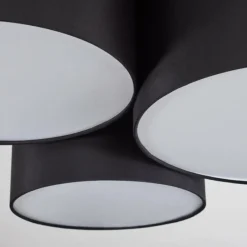 Lampes En Tissu-hofstein Plafonnier Payette Blanc, 3 lumières