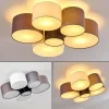 Lampes En Tissu-hofstein Plafonnier Payette Brun, Gris, Noir, Blanc, 6 lumières
