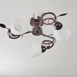 hofstein Plafonnier Peccia Rouille, 3 lumières