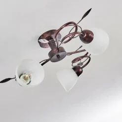 hofstein Plafonnier Peccia Rouille, 3 lumières