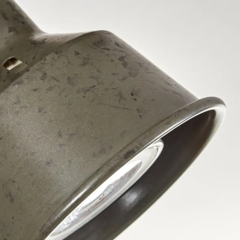 Lampes Industrielles-hofstein Plafonnier Pehefito Écru, Noir, 6 lumières