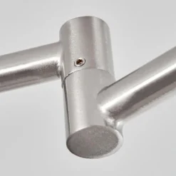 Lampes En Tissu-hofstein Plafonnier Peralonso Nickel mat, 6 lumières