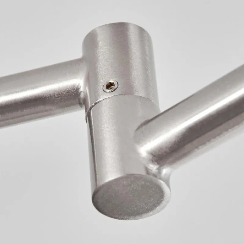 Lampes En Tissu-hofstein Plafonnier Peralonso Nickel mat, 6 lumières