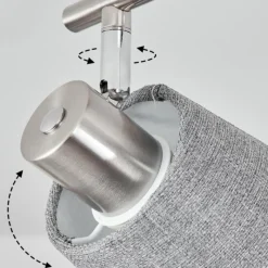 Lampes En Tissu-hofstein Plafonnier Peralonso Nickel mat, 2 lumières