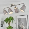 Lampes En Tissu-hofstein Plafonnier Peralonso Nickel mat, 4 lumières