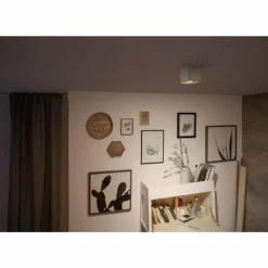 Luminaires Philips Plafonnier Philips Box LED Blanc, 1 lumière* Spots Et Projecteurs