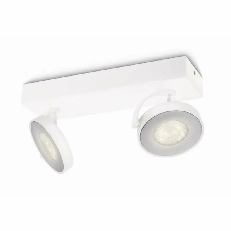 Luminaires Philips Plafonnier Philips Clockwork LED Blanc, 2 lumières* Éclairage Led