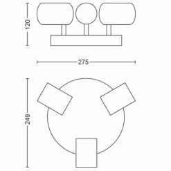 Luminaires Philips Plafonnier Philips Hue Adore LED Blanc, 3 lumières, Télécommandes
