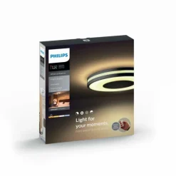 Luminaires Philips Plafonnier Philips Hue Ambiance White Being LED Noir, Blanc, 1 lumière, Télécommandes