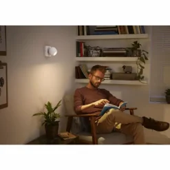 Luminaires Philips Plafonnier Philips Hue Buckram LED Blanc, 1 lumière