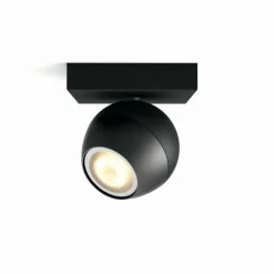 Luminaires Philips Plafonnier Philips Hue Buckram LED Noir, 1 lumière, Télécommandes