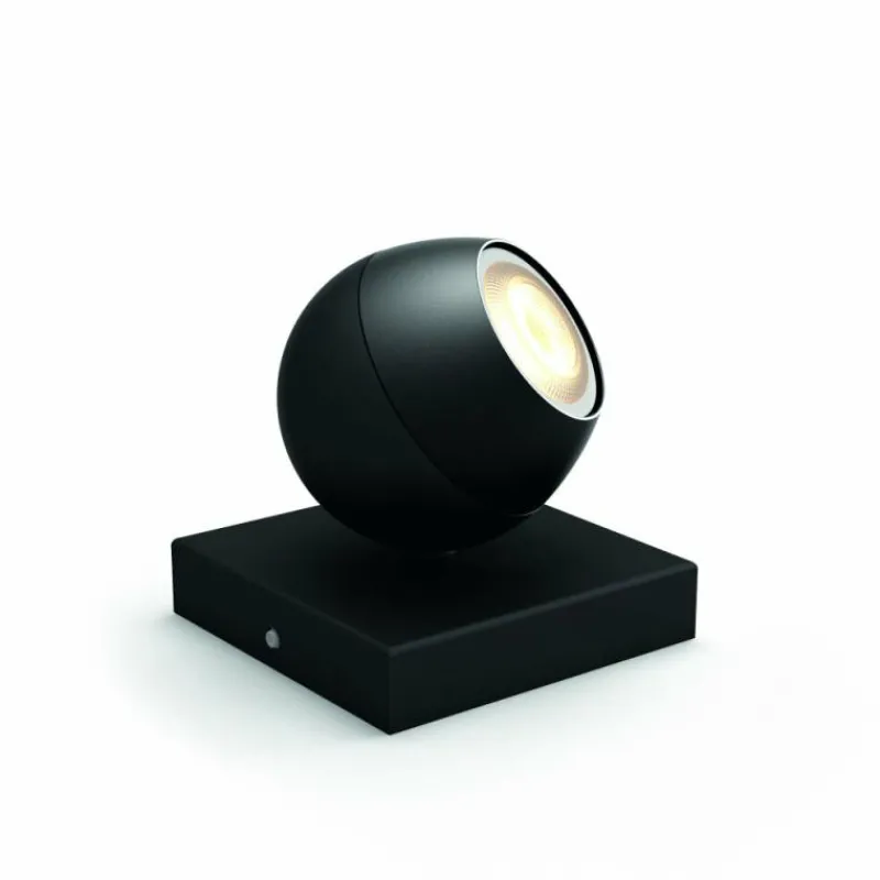Luminaires Philips Plafonnier Philips Hue Buckram LED Noir, 1 lumière