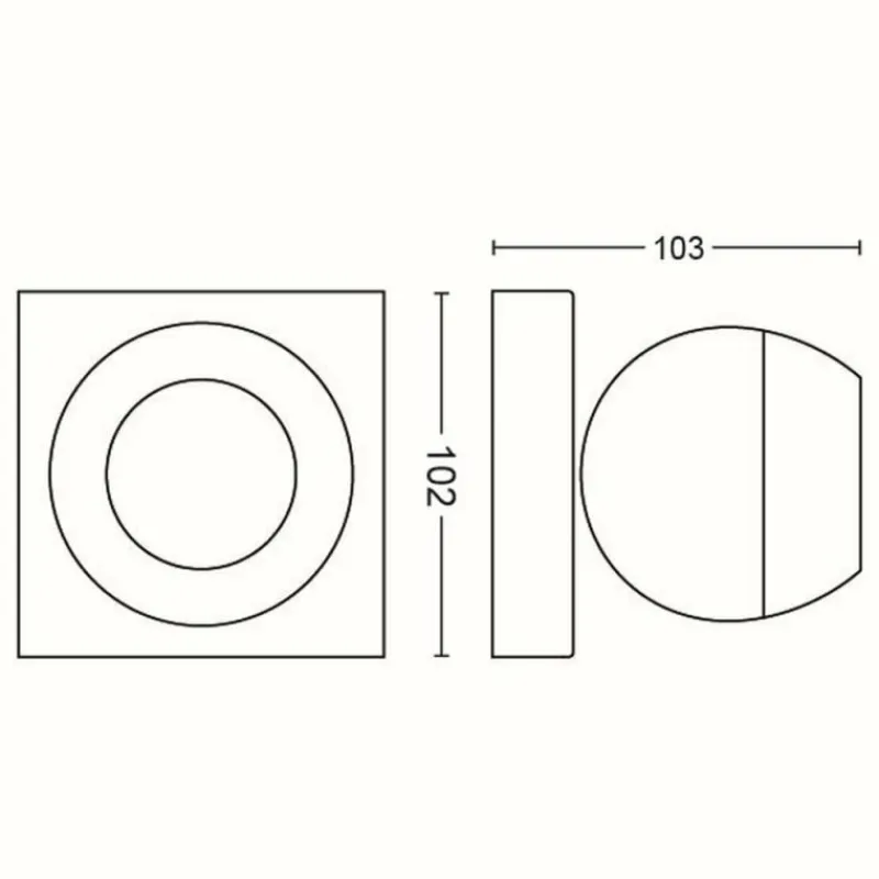 Luminaires Philips Plafonnier Philips Hue Buckram LED Noir, 1 lumière