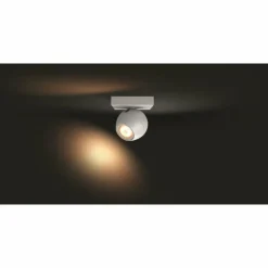 Luminaires Philips Plafonnier Philips Hue Buckram LED Blanc, 1 lumière, Télécommandes