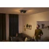 Luminaires Philips Plafonnier Philips Hue Buckram LED Noir, 4 lumières, Télécommandes