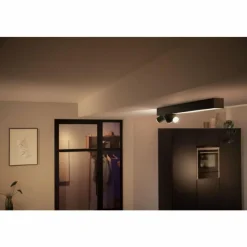 Luminaires Philips Plafonnier Philips HUE Centris LED Noir, 3 lumières, Changeur de couleurs