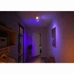 Luminaires Philips Plafonnier Philips HUE Centris LED Blanc, 3 lumières, Changeur de couleurs