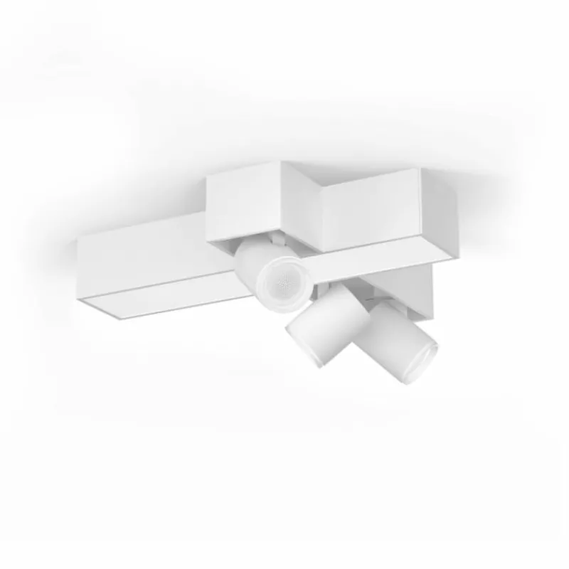 Luminaires Philips Plafonnier Philips HUE Centris LED Blanc, 3 lumières, Changeur de couleurs