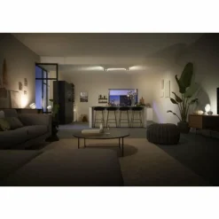 Luminaires Philips Plafonnier Philips HUE Centris LED Blanc, 4 lumières, Changeur de couleurs