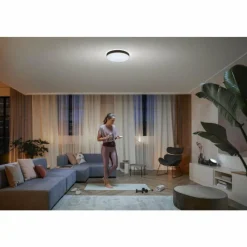 Luminaires Philips Plafonnier Philips Hue Enrave LED Noir, 1 lumière, Télécommandes