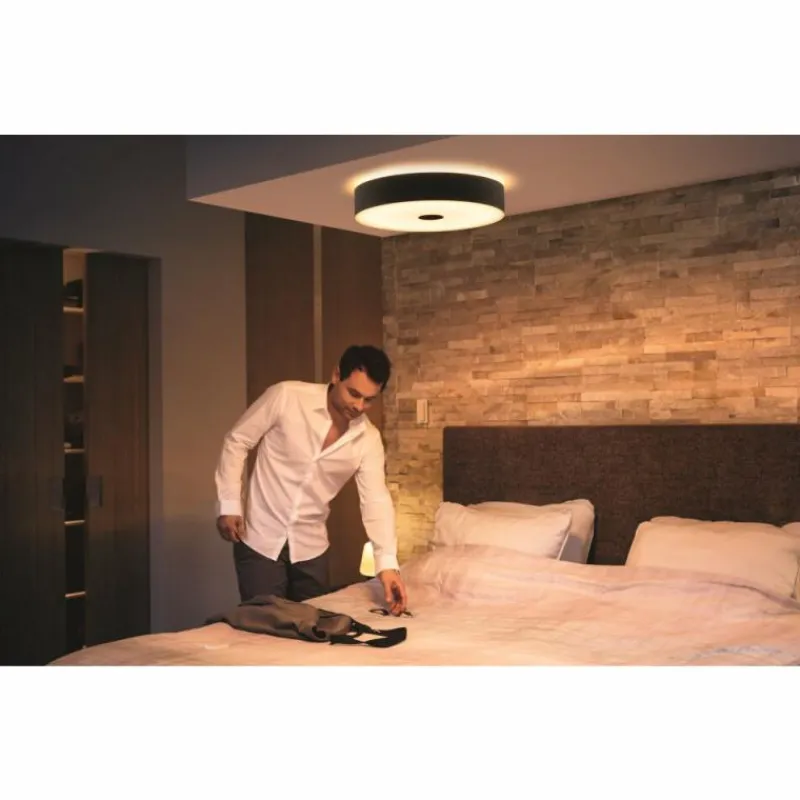 Luminaires Philips Plafonnier Philips Hue Fair LED Noir, 1 lumière, Télécommandes