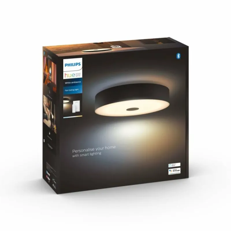 Luminaires Philips Plafonnier Philips Hue Fair LED Noir, 1 lumière, Télécommandes