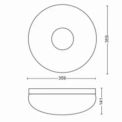 Luminaires Philips Plafonnier Philips Hue Flourish LED Blanc, 1 lumière, Changeur de couleurs