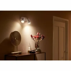 Luminaires Philips Plafonnier Philips Hue Fugato LED Blanc, 2 lumières, Changeur de couleurs
