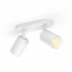 Luminaires Philips Plafonnier Philips Hue Fugato LED Blanc, 2 lumières, Changeur de couleurs